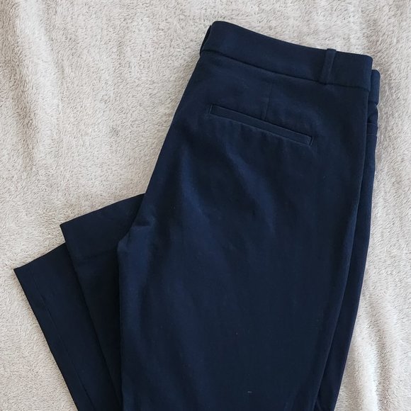 Banana Republic Navy Blue Dress Pants (Capri) - Picture 1 of 4